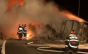 Un tir cu lemne a luat foc pe Autostrada Soarelui