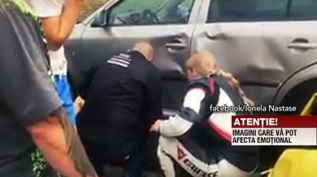 Accident pe Autostrada Soarelui! O soferita a spulberat o familie, intr-o benzinarie