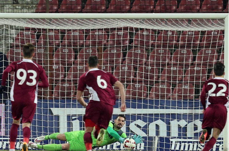 ACS Poli Timișoara - CFR Cluj 2-2, în etapa a 2-a a play-out-ului Ligii I. Ardelenii au marcat ambele goluri, în prelungiri