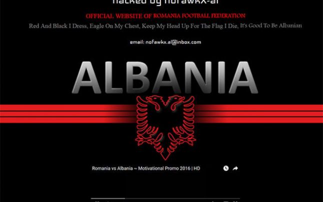 Albanezii fac misto de români: site-ul FRF a fost atacat de hackeri. Ce a apărut pe pagina de start
