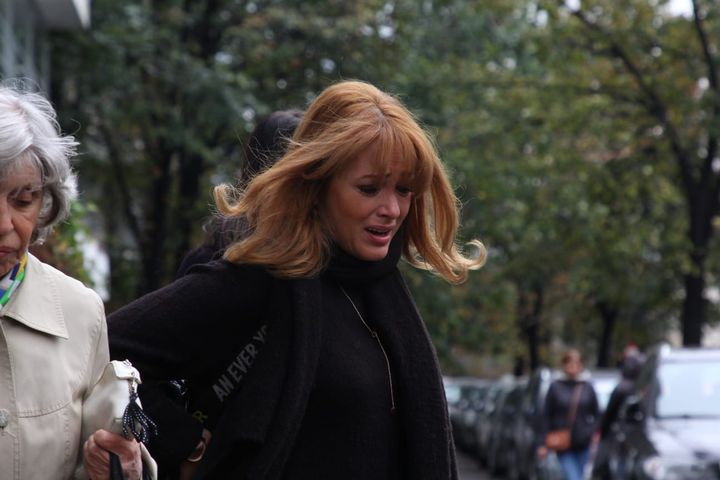 Anca Țurcașiu, răpusă de durere la înmormântarea lui Mihai Constantinescu