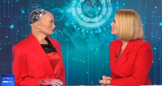 Andreea Esca Interviu Cu Robotul Sophia Reacția La Intrebarea