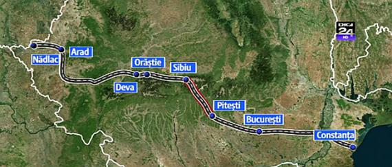 Autostrada Piteşti-Sibiu va fi gata mai repede cu 2 ani