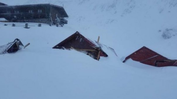 Avalansa de mari dimensiuni la Balea Lac