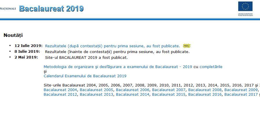 BAC 2019. Rezultatele finale, după contestații, s-au publicat mai devreme