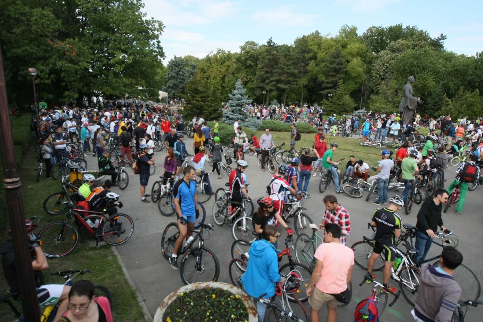Bicicliştii, marş de protest în Capitală