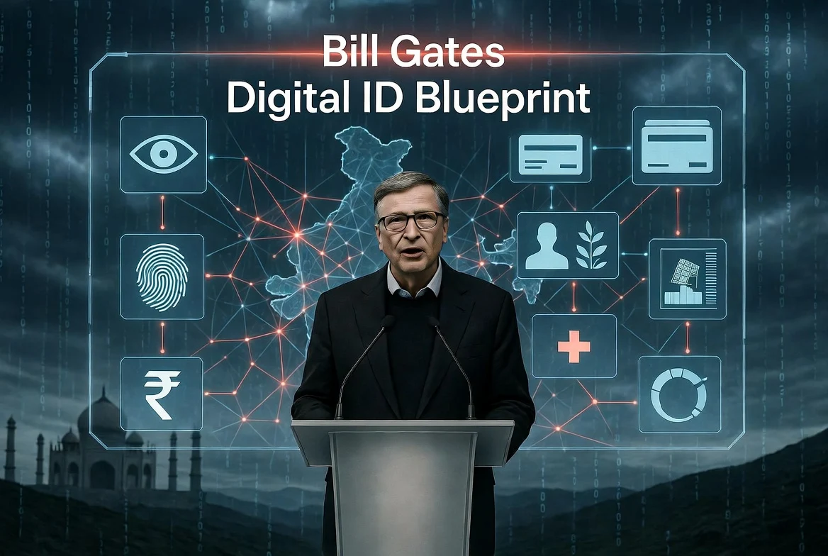 Bill Gates promovează fuziunea între ID digital și portofel biometric: modelul Indiei este perfect pentru controlul global
