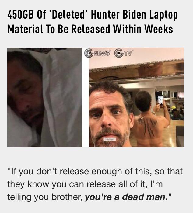 BOMBĂ: Denunțătorul care a distribuit laptopul lui Hunter Biden intenționează să împărtășească 450 GB de materiale care au fost șterse! FOTO