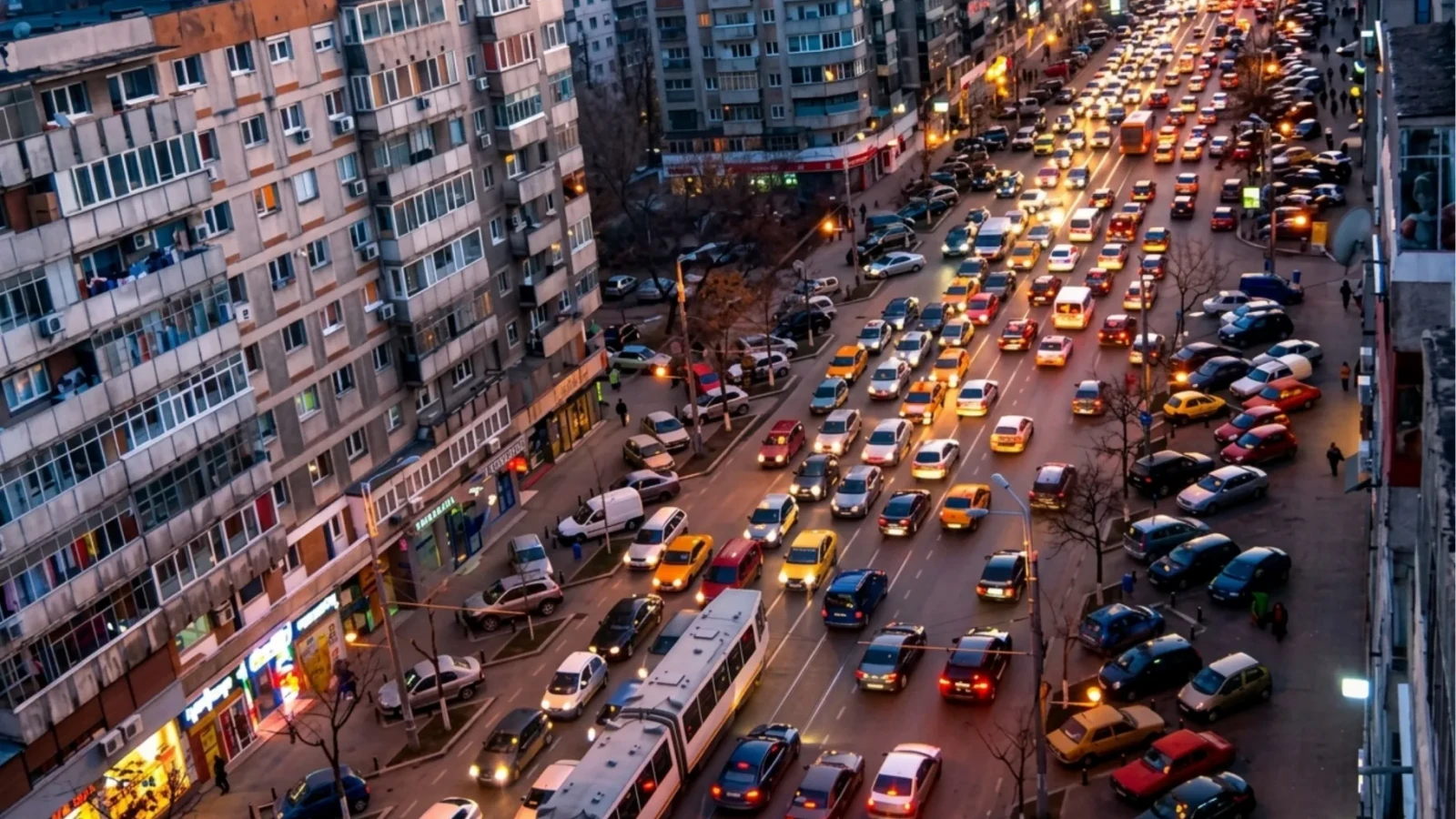 Bucureștiul și Ilfovul au cam 3 milioane de autoturisme. Cifrele arată cât spațiu ar ocupa toate mașinile în Capitală
