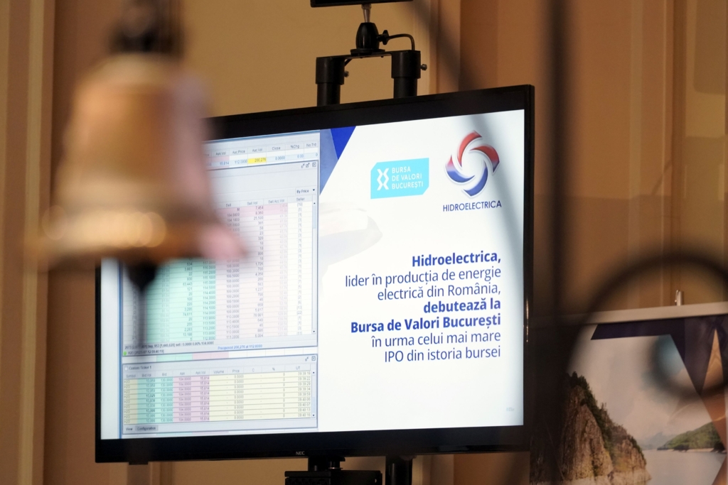 Cât toate vaccinurile Pfizer la un loc: Hidroelectrica a pierdut 600 milioane de euro capitalizare la bursă într-o singură zi, din cauza crizei politice