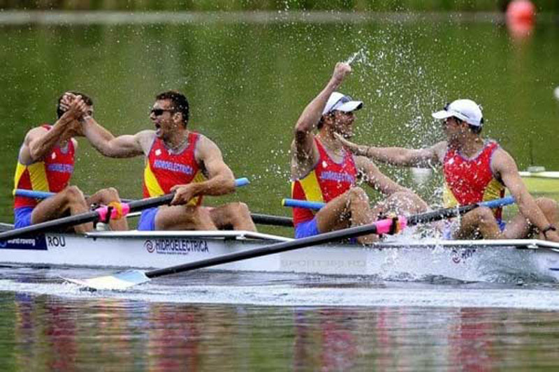 CANOTAJ. Echipajul masculin de patru rame fără cârmaci al României a obţinut locul 3 la Cupa Mondială
