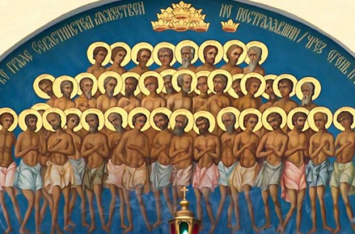 Cei 40 de mucenici de la Sevastia. De ce se beau 44 de pahare cu vin