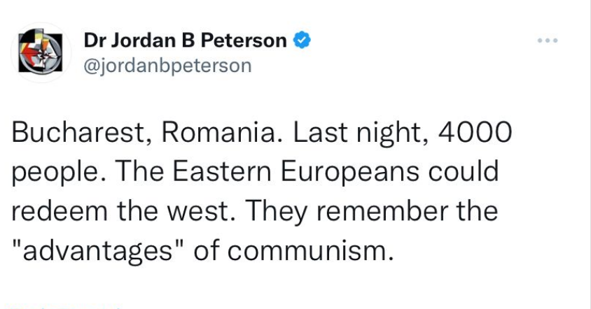 Celebrul Jordan Peterson după conferința de la București: