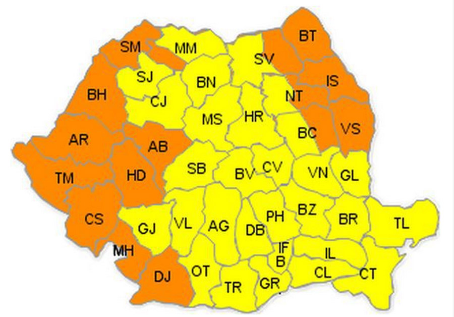 Cod PORTOCALIU de CANICULĂ. Totată țara este afectată de valul de căldură