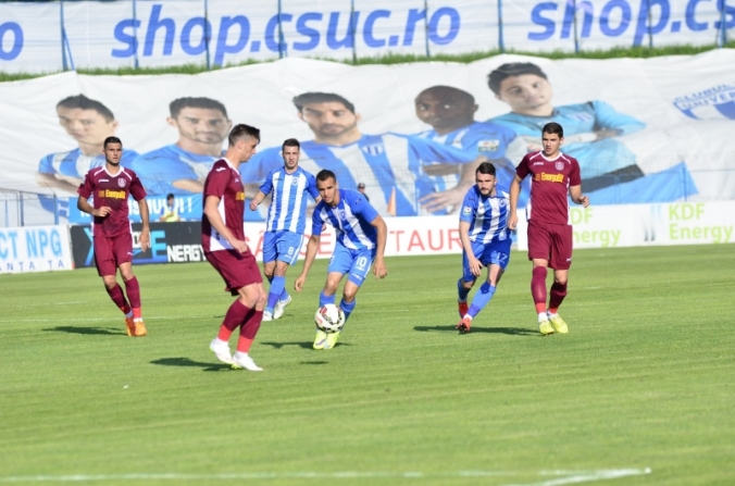 CSU Craiova - CFR Cluj 1-1, etapa a 6-a. Oltenii sunt primii în clasamentul play-out-ului
