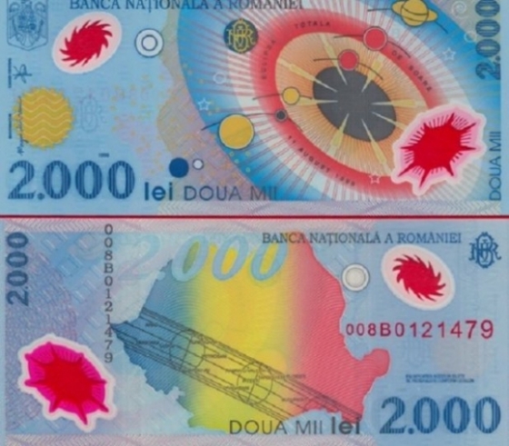 Cum te poti imbogati cu bancnota de 2000 de lei cu eclipsa din 1999