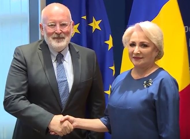 Dancila i-a raspuns lui Timmermans cu intarziere si in limba romana