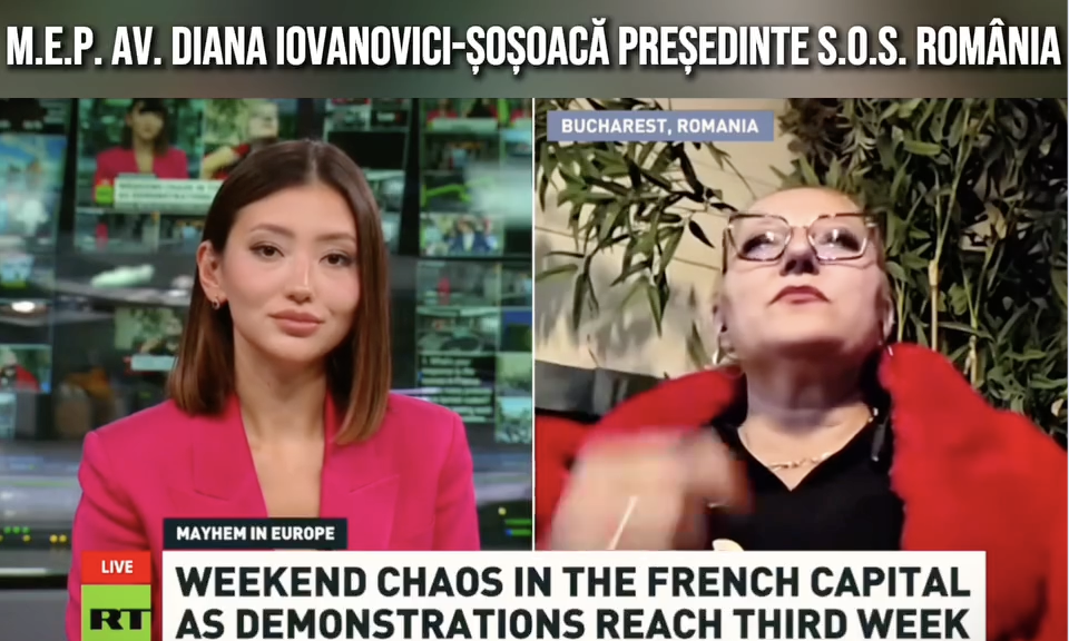Diana Șoșoacă anunță la televiziunea Kremlinului sfârșitul Uniunii Europene. Care e termenul avansat de europarlamentară
