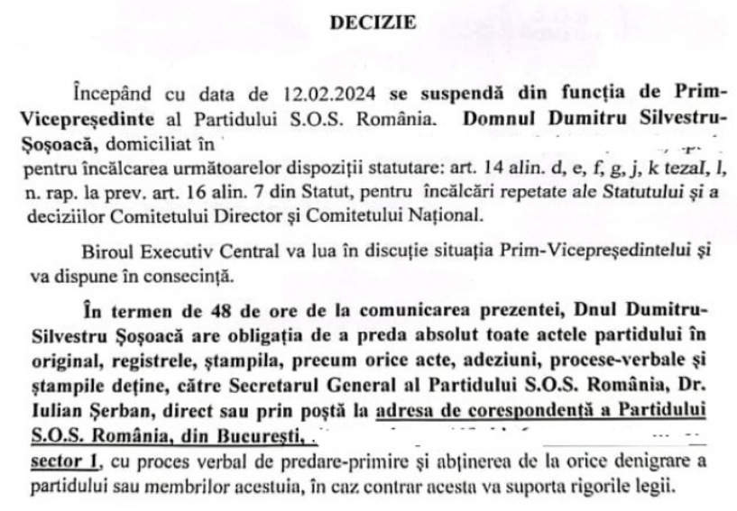 Diana Șoșoacă și-a suspendat soțul din fruntea partidului SOS România. Silvestru are o aventură amoroasă ce-a scos-o din minți pe senatoare