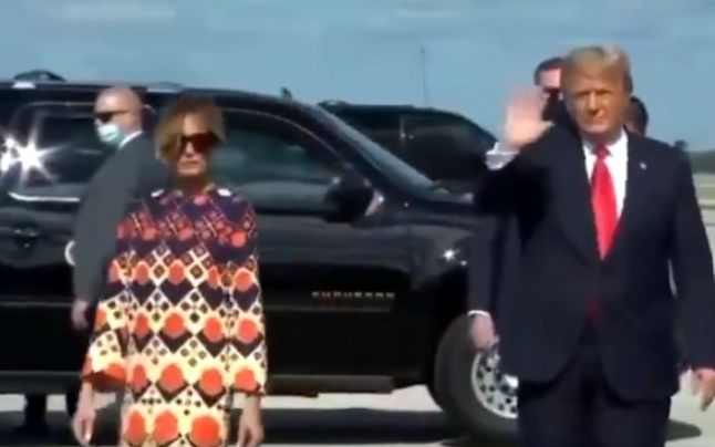 Divorteaza?! Melania l-a umilit pe Donald Trump în faţa reporterilor la sosirea pe aeroportul din Palm Beach