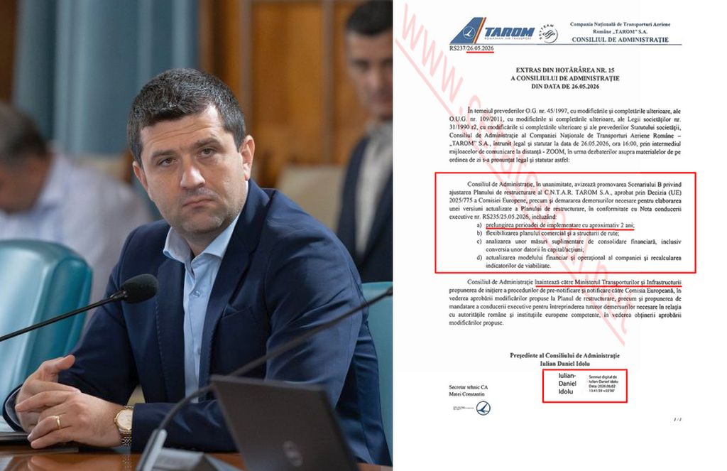 Documentul care-l aruncă la gunoi pe Radu Miruță: TAROM avea planul de salvare dar ministrul l-a ținut în sertar ca să facă jocuri de culise