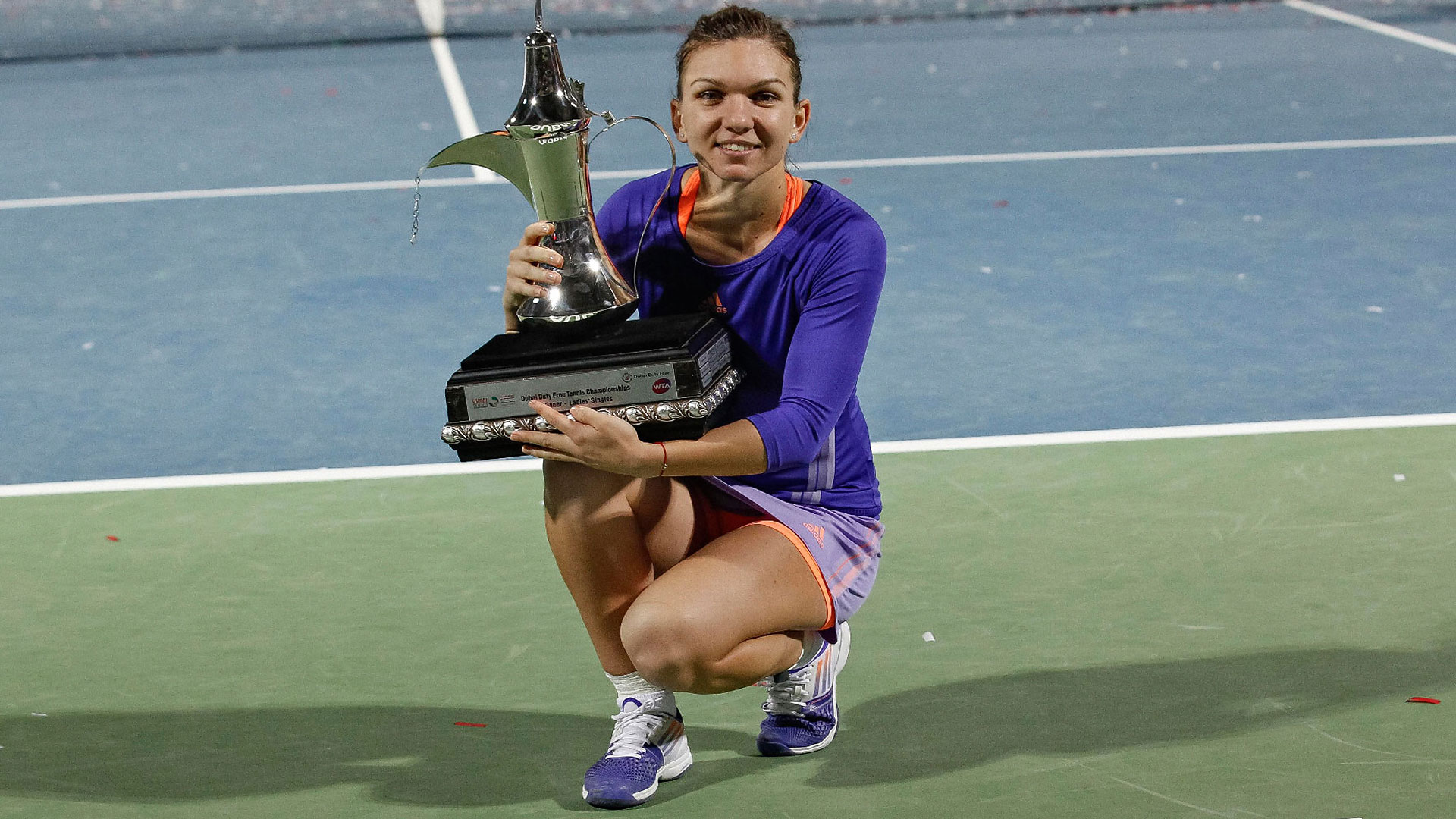 Dubai 2016. Halep va juca în optimi, cu învingătoarea dintre Ivanovic și Gavrilova. Românca a primit un tradafir de la organizatori
