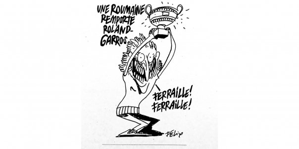 Dupa caricatura postata cu Simona Halep, revista Charlie Hebdo a fost data in judecata de Federatia asociatiilor de romani din Europa