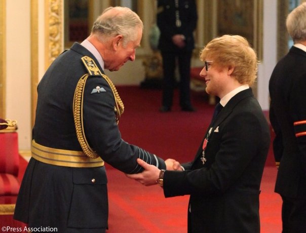 Ed Sheeran, gafa uriasa la intalnirea cu Printul Charles