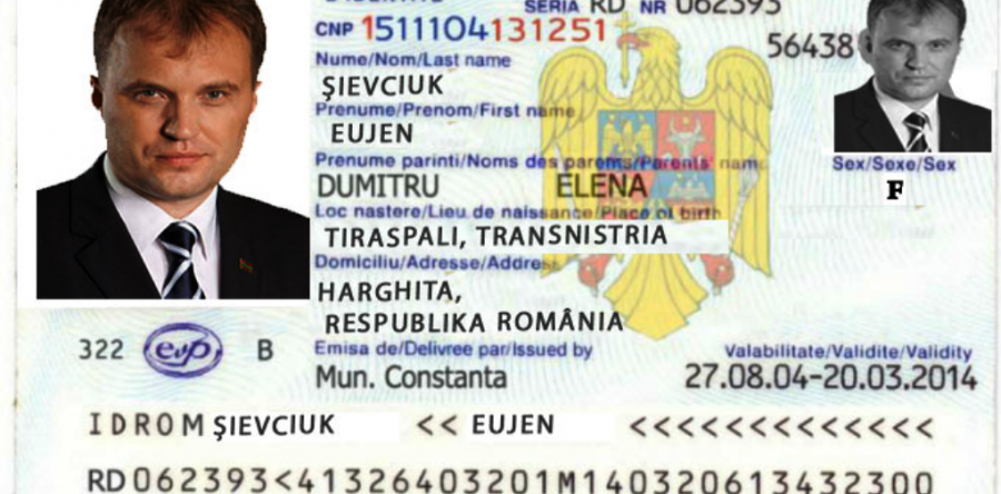 Evgheni Șevchuk, aşa zisul preşedinte al Transnistriei, are cetăţenia română din 2004 şi domiciliul în Harghita