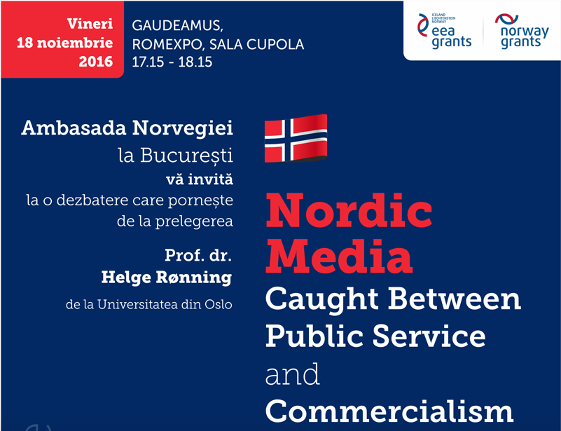 Expertul mass-media Helge Ronning dezbate azi la Gaudeamus controversata taxa Radio-TV
