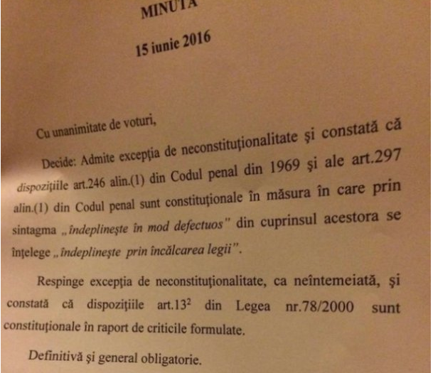 Explicatia unui jurist pe intelesul tuturor: Abuzul in serviciu nu a fost deincriminat!