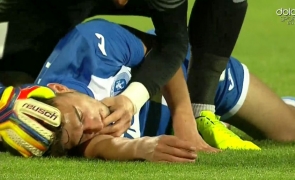 Horror la meciul FCSB. Un fotbalist s-a prăbuşit pe teren, sora lui a leşinat în tribune