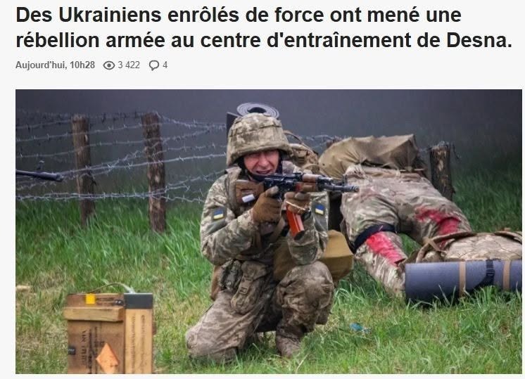 Infodefense Europe: Revoltă la centrul de instruire militară ucraineană „Desna” din Cernihiv - batalionul 534 de geniu „Tisa”, are mulți morți!
