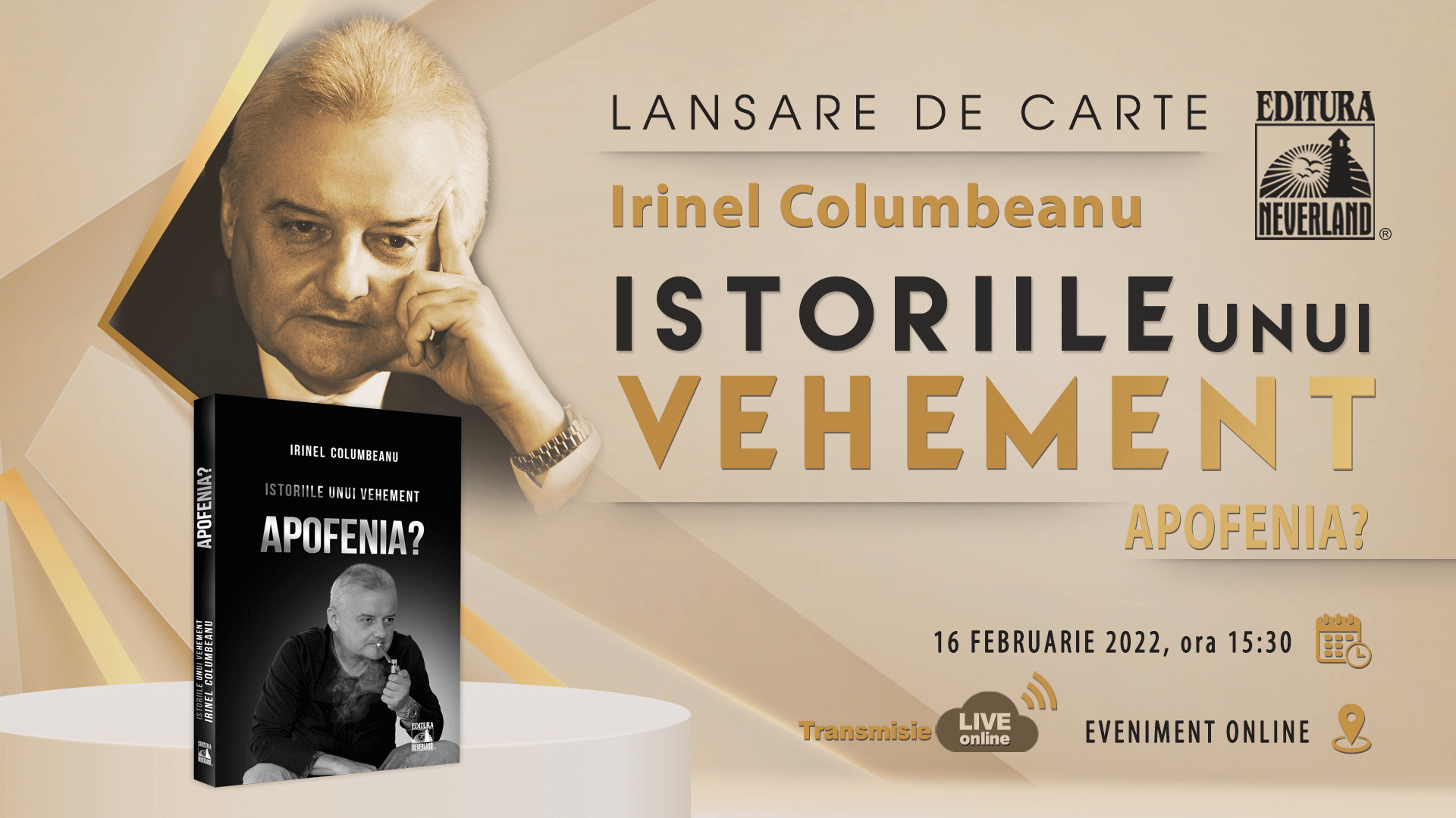 Irinel Columbeanu lansează cel de-al doilea voulm al trilogiei: