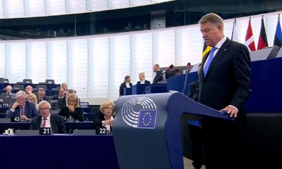 Klaus Iohannis, în Parlamentul European: 