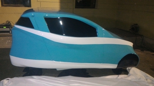 Macheta primei maşini electrice low-cost din România, lansată la Cluj