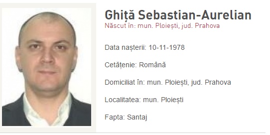 Mandat de arestare preventivă pentru Sebastian Ghiţă emis de Tribunalul Prahova