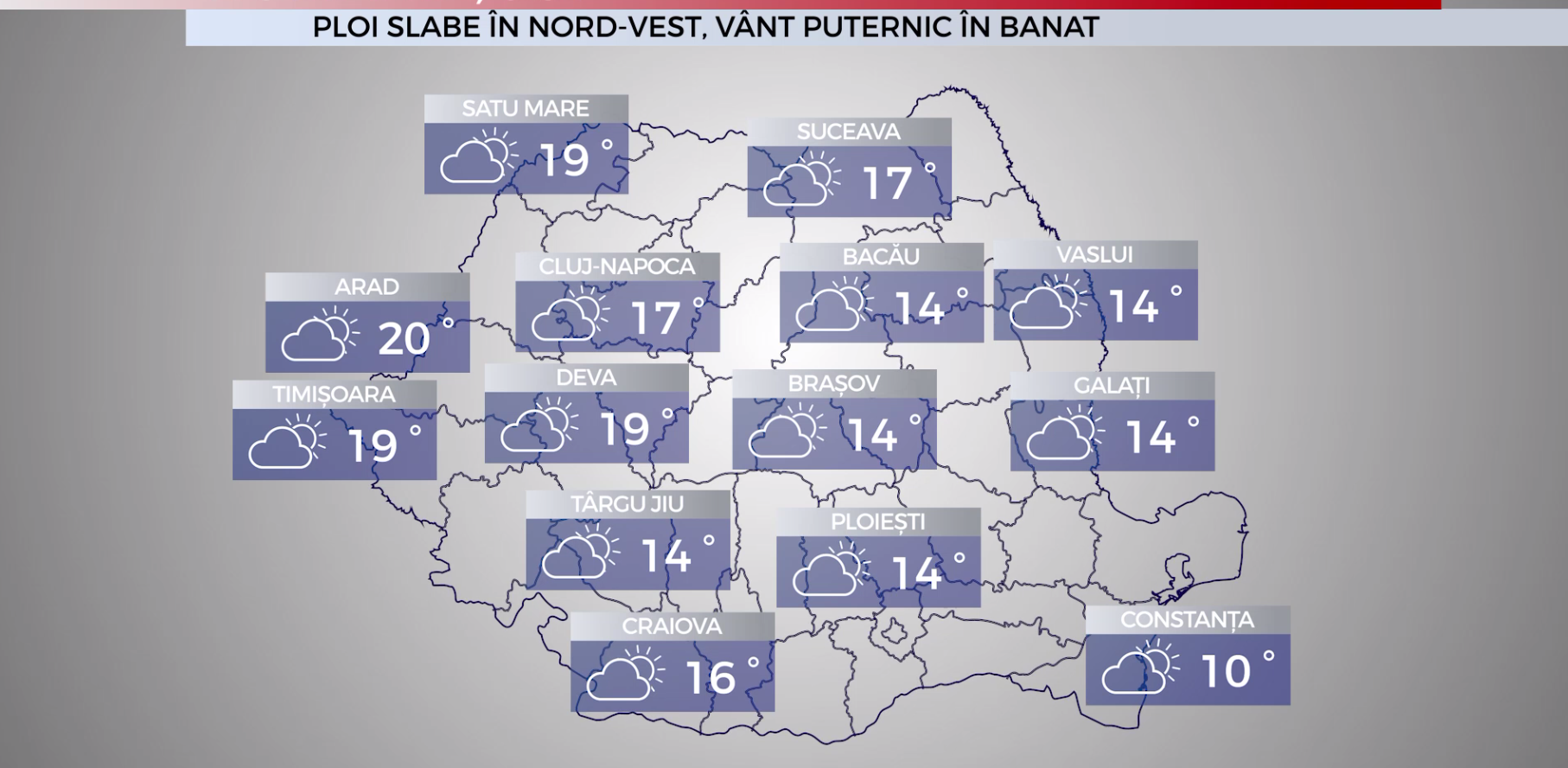 METEO. Vreme în general frumoasă. Temperaturile pot ajunge şi până la 20 de grade