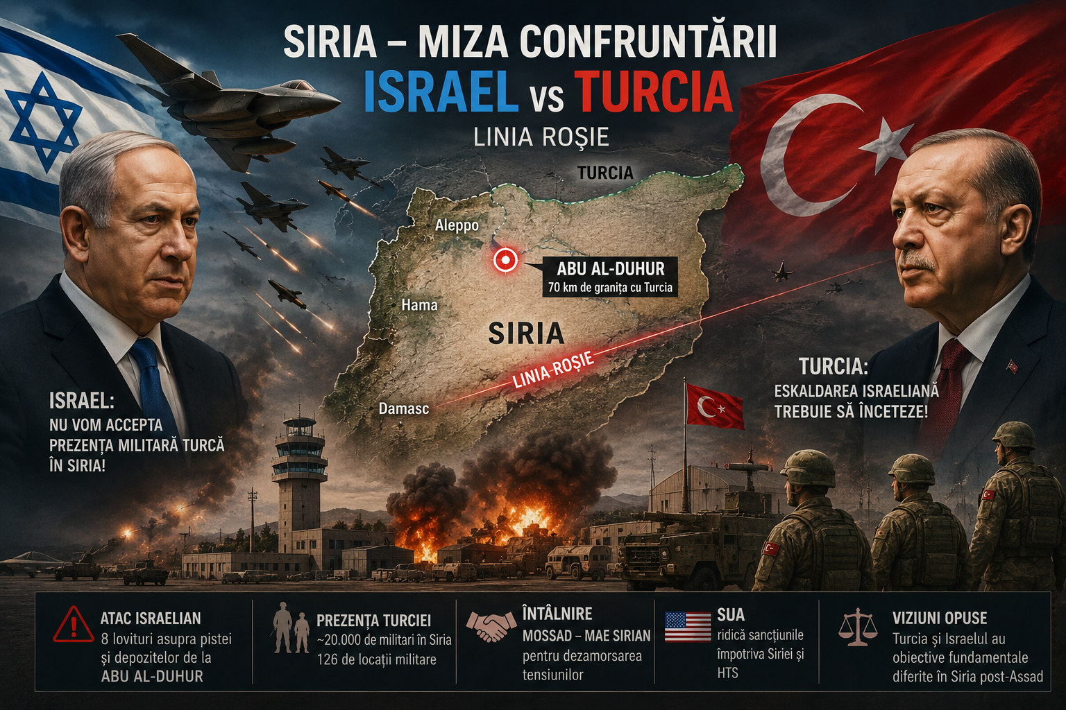 Miza Siria și acutizarea conflictului Israel-Turcia. Ce șanse sunt pentru un nou război
