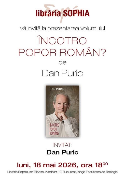 Nouă pariție editorială, un strigăt și o jertfă a Maestrului Dan Puric