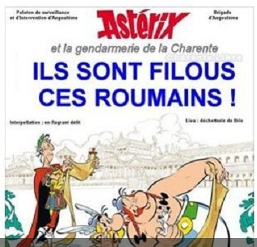 Parodie a Jandarmeriei franceze pentru doi români reţinuţi pentru furt: