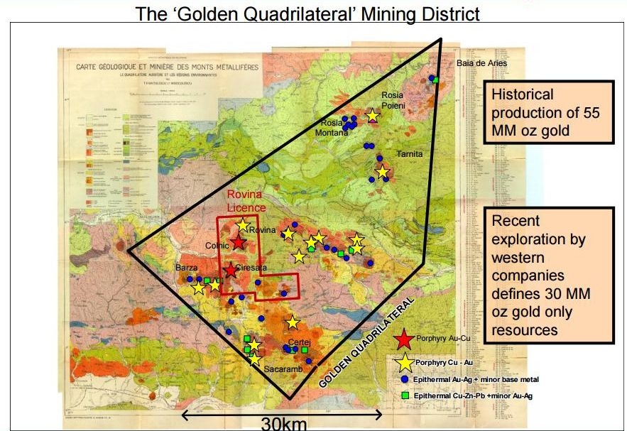 Patrulaterul aurifer din Apuseni, cel mai mare zăcământ de metale prețioase din Europa. Rarităţile mineralogice de excepție