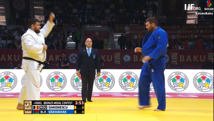 Performanță frumoasă pentru judoul românesc. Vlăduț Simionescu, medalia la Baku