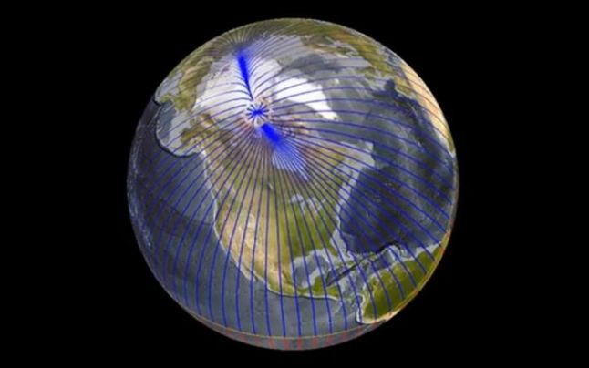 Polul Nord magnetic al Pământului se deplasează spre Rusia