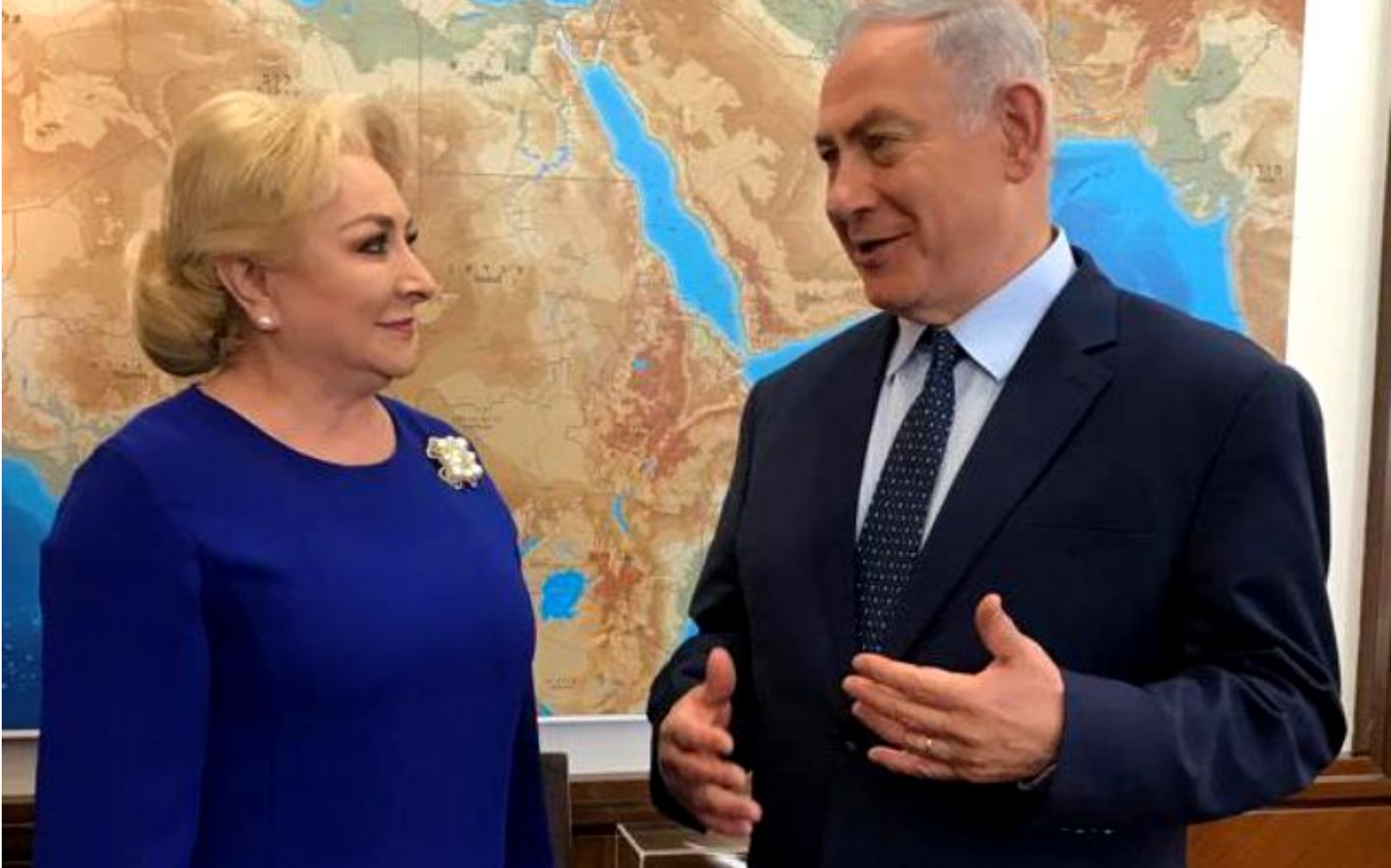 Premierul Viorica Dăncilă, vizită surpriză în Israel, neanunţată oficial