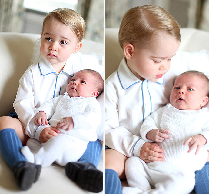 Primele fotografii cu prințul Georges și prințesa Charlotte / FOTO VIDEO