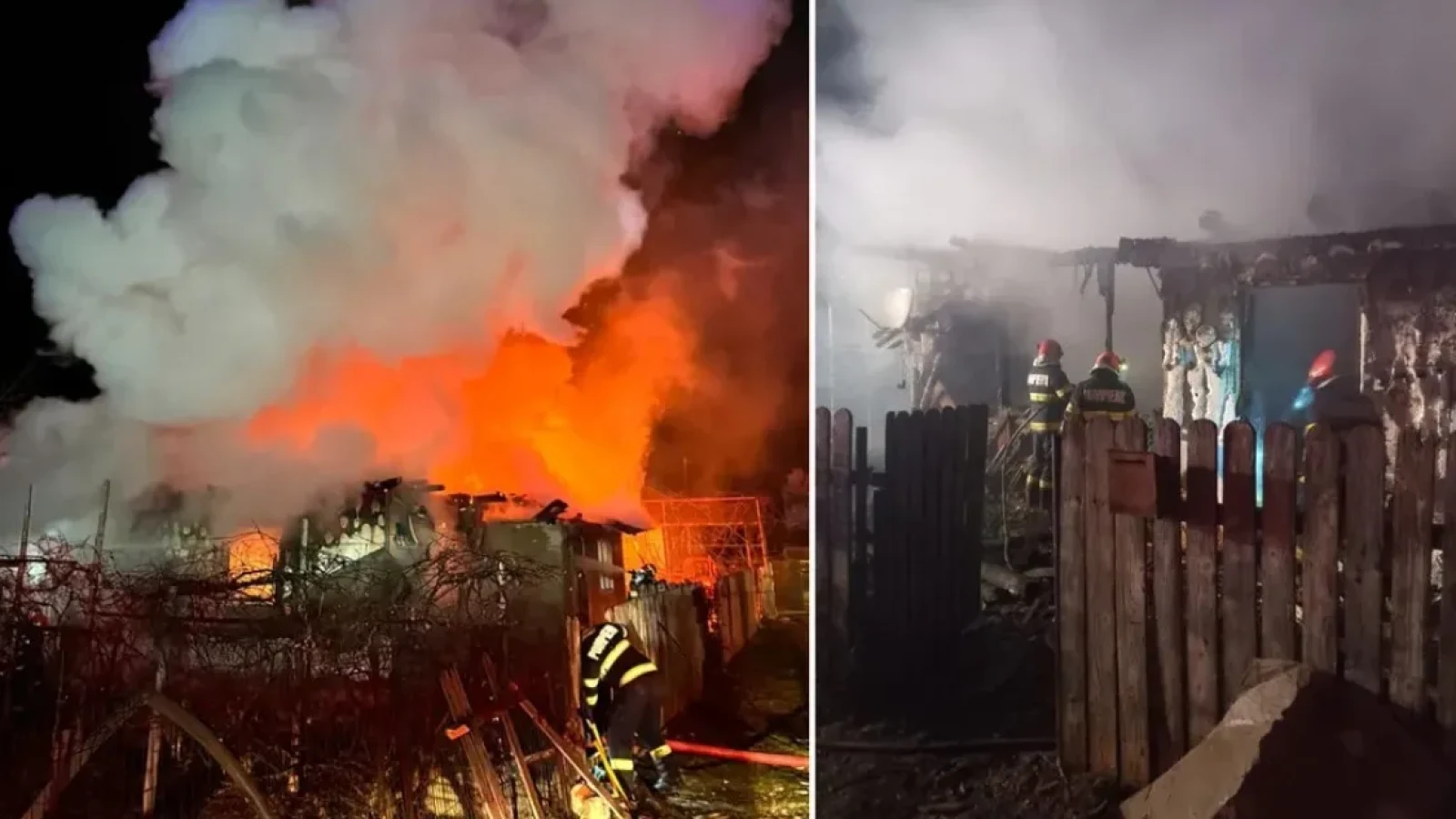 Priveghi de groază în noaptea de Revelion: Oamenii au sărit pe geamuri, iar sicriul a ars - Mortul, carbonizat într-un incendiu devastator
