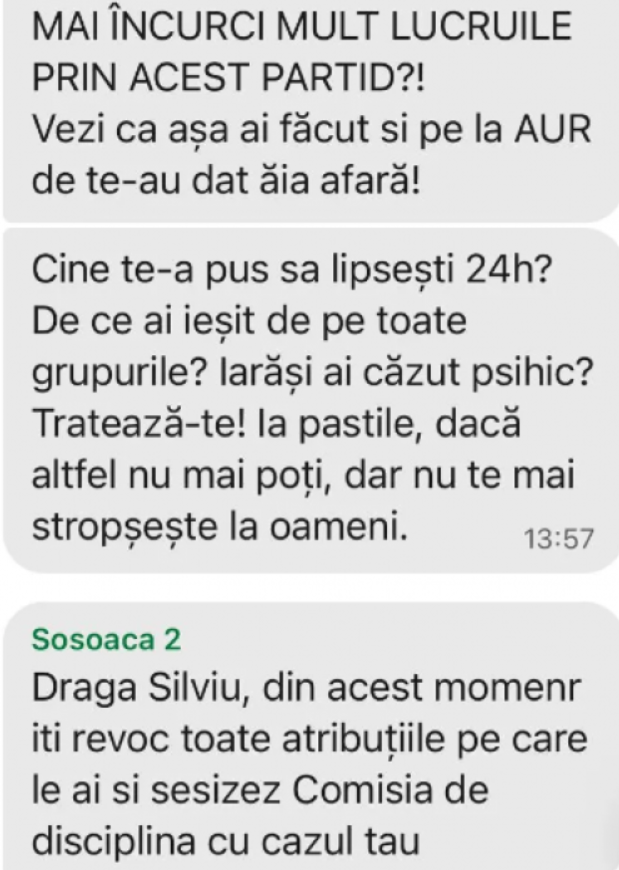 Război total între Diana și Silvestru Șoșoacă: 