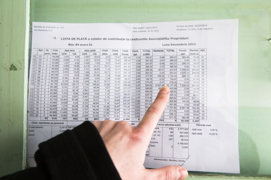 Restanţierii la întreţinere vor fi direct executaţi silit!