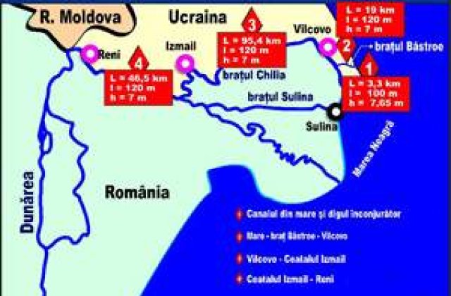 Reuters: Ucraina doreşte să înceapă încă de anul acesta lucrările pentru adâncirea şi mai mult a Canalului Bâstroe